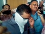 The Rouse Avenue Court grants nine days of custody of the accused Shivraj Raghunath Motegaonkar to the CBI in the alleged NEET-UG paper leak case, in New Delhi on Monday.