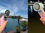 My Nuuk handheld fan kept our family cool during our vacation, fitting neatly into my sling bag. (Hindustan Times)