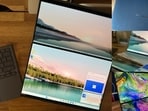 The Asus Zenbook Duo sits comfortably neither as a laptop, as a convertible, as a tablet or as a desktop. (HT Photo/Vishal Mathur)