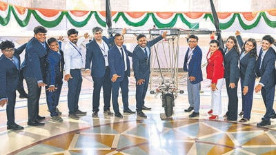 Students develop large RC electric aircraft, secure India and Asia record entries Students develop large RC electric aircraft, secure India and Asia record entries