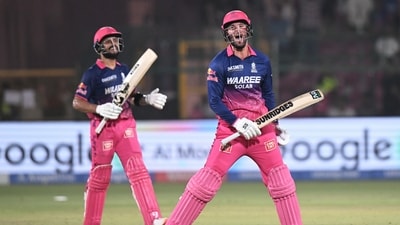 Donovan Ferreira finished the chase in style with a towering six as Rajasthan Royals kept their playoff hopes alive and strengthened their claim for the fourth spot. (AP Photo/)