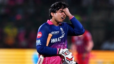 Vaibhav Sooryavanshi was dejected after missing out on a well-deserved century but he made the other batters' job easy in the chase. (PTI)