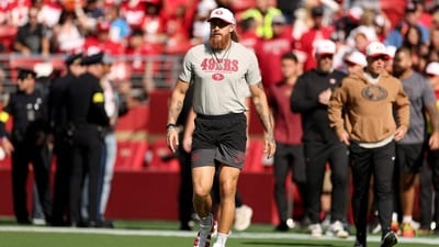 George Kittle continues recovering from a major injury as analysts debate his long-term role with the San Francisco 49ers. (Getty Images via AFP) George Kittle continues recovering from a major injury as analysts debate his long-term role with the San Francisco 49ers. (Getty Images via AFP)
