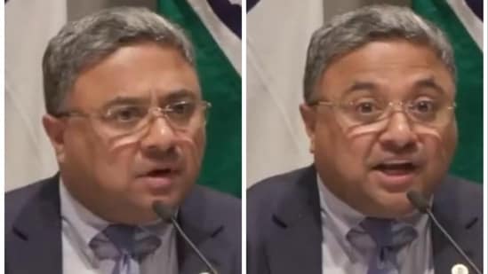MEA's Sibi George engaged in a tense exchange with a journalist who raised a questioned over alleged human rights violation and press freedom in India
