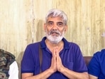 The father of the victim speaks to the media over the death of his daughter and seeks a second autopsy, following the alleged dowry harassment and cruelty by the daughter's husband and in-laws, in Bhopal on Tuesday.
