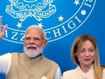 Italian Premier Giorgia Meloni, right, and India's Prime Minister Narendra Modi leave after making statements following their meeting at Villa Pamphili in Rome, Wednesday, May 20. (AP Photo) Italian Premier Giorgia Meloni, right, and India's Prime Minister Narendra Modi leave after making statements following their meeting at Villa Pamphili in Rome, Wednesday, May 20. (AP Photo)