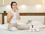 Nighttime skincare routine to wake up fresh and glowing(Magnific)