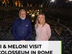 PM Modi, Italy’s Meloni visit iconic Colosseum in Rome