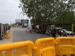 The Bus Rapid Transit System (BRTS) lanes within the construction zone have been closed and converted into shared lanes for buses and other vehicles. (HT PHOTO)