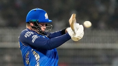 Corbin Bosch came in late to strike 32*(18), to give himself and his bowling colleagues something to defend with a target of 144. His fluent innings was followed by a couple of wickets plus a spectacular catch in the second innings. (AP Photo) Corbin Bosch came in late to strike 32*(18), to give himself and his bowling colleagues something to defend with a target of 144. His fluent innings was followed by a couple of wickets plus a spectacular catch in the second innings. (AP Photo)