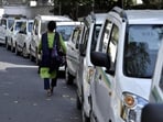 Several taxi and cab unions have said that they will halt operations in Delhi for 3 days.(Arun Kumar/HT Photo)