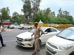 In a statement, the traffic police said a zero-tolerance policy was being adopted against violations in the district. (HT Archive)
