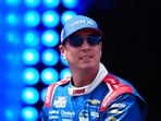 Kyle Busch is introduced during the NASCAR All-Star auto race at Dover Motor Speedway, Sunday, May 17, 2026