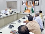 Officials also briefed the chief minister on the functioning of various Invest UP desks. (Sourced)