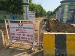 Officials said the <span class='webrupee'>₹</span>4.75 crore project will divert rainwater towards the Sohna Road master drain and Badshahpur drain. (Parveen Kumar/HT)