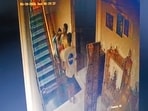 A CCTV grab showing actor Twisha Sharma in her final moments while being administered CPR before being taken to hospital, in connection with her alleged suicide case, in Bhopal.