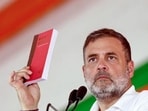 Rahul Gandhi, the leader of Opposition in the Lok Sabha, at a public meeting in Rae Bareli on Wednesday. (ANI PHOTO)