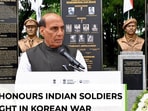 Rajnath Singh pays tribute to Indian Korean war veterans 