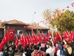 The Republic Day parade in front of the parliament building in Ankara, Turkey. (Shutterstock)