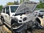 The mangled remains of the SUV after the mishap in Bhai Randhir Singh Nagar, Ludhiana, on Thursday. (Gurpreet Singh/HT)
