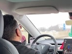 The X claimed that the driver slept through most of the 20-minute highway ride.(X/@BoostedBoiKyle)