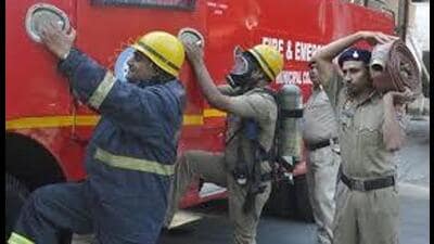 Police said molten metal, chemicals, and burnt material inside the factory continued to emit intense heat, making rescue operations risky without specialised equipment. (HT File) Police said molten metal, chemicals, and burnt material inside the factory continued to emit intense heat, making rescue operations risky without specialised equipment. (HT File)