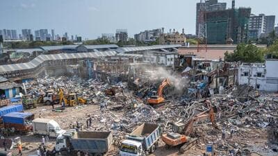 iiiMumbai, India - May 20, 2026: The Third day of an anti-encroachment drive on railway land at the ‘Garib Nagar’ slum, Bandra East in Mumbai, India, on Wednesday, May 20, 2026. (Photo by Satish Bate/ Hindustan Times) (Hindustan Times) iiiMumbai, India - May 20, 2026: The Third day of an anti-encroachment drive on railway land at the ‘Garib Nagar’ slum, Bandra East in Mumbai, India, on Wednesday, May 20, 2026. (Photo by Satish Bate/ Hindustan Times) (Hindustan Times)