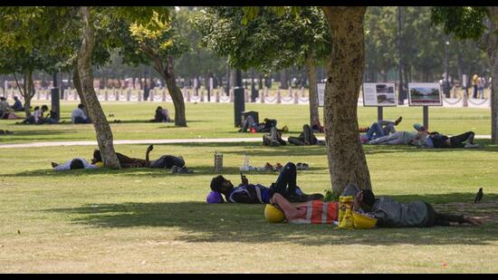 A maximum temperature of over 45°C in the plains is also a heatwave. (PTI)