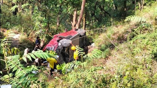 According to the preliminary investigation, the family was heading to Kainchi Dham when they met with the accident, police said