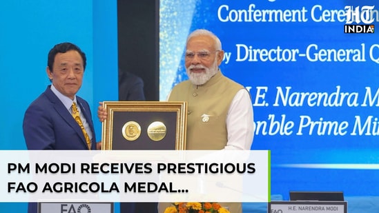 PM Modi receives prestigious FAO Agricola medal in Rome