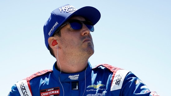 Kyle Busch died at the age of 41 after being hospitalized with 'severe illness'. (Getty Images via AFP)