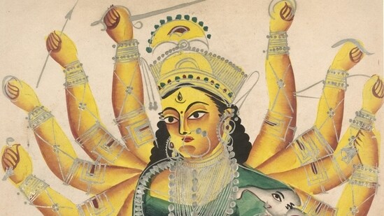A representative image of Goddess Durga.