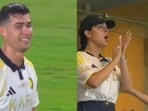 Cristiano Ronaldo was emotional and in tears as he received a standing ovation from his fiancee.
