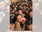 Crowds gathered outside Swatch stores in Mumbai for the Audemars Piguet x Swatch Royal Pop launch. (INSTAGRAM/@ZERXESWADIA)