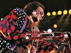Davis at the Zenith Jazz Festival in Paris in 1989. (Getty Images)