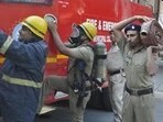 Police said molten metal, chemicals, and burnt material inside the factory continued to emit intense heat, making rescue operations risky without specialised equipment. (HT File)