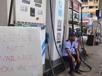 Thane, India - May -19 2026: Diesel prices have been increased for the second time by around 86 to 94 paise per litre. Meanwhile, diesel supply has been stopped at some petrol pumps in Thane, leading to unavailability of diesel at those stations at Petrol pump kapurbawadi thane ,in Thane ,in Mumbai, India, on, Tuesday, May -19, 2026. ( photo by Praful Gangurde / Hindustan Times )