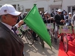 The campaign, led by district judge Malkhan Singh, was flagged off by Justice Rajesh Chauhan of the Lucknow bench of the Allahabad high court. (HT)