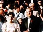 Marlon Brando and Talia Shire in The Godfather.