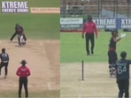 Nepal captain Rohit Paudel is given LBW in contentious circumstances vs USA.