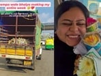 A Bengaluru woman captured a wholesome moment as a tempo driver surprised her with a bouquet.