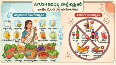 వడదెబ్బ తగలకుండా జాగ్రత్తలు.. వడదెబ్బ తగలకుండా జాగ్రత్తలు..