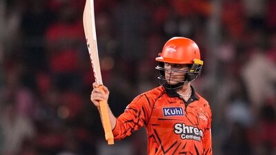 He lived a charmed life to an extent, with two or three bonus lives, but Abhishek Sharma was still looking in good touch as he scored 56(22) to lay the platform. (PTI) He lived a charmed life to an extent, with two or three bonus lives, but Abhishek Sharma was still looking in good touch as he scored 56(22) to lay the platform. (PTI)