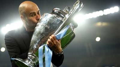 Pep Guardiola leaves Manchester City after 10 years. (REUTERS)