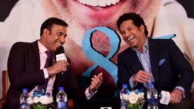 VVS Laxman, left, and Sachin Tendulkar loved batting againstb Australia (AFP)