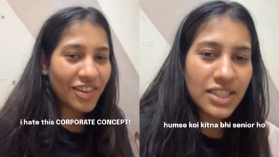 A Mumbai woman said corporate culture clashed with values she had learnt about respecting elders. (Instagram/samridhisharma._) A Mumbai woman said corporate culture clashed with values she had learnt about respecting elders. (Instagram/samridhisharma._)
