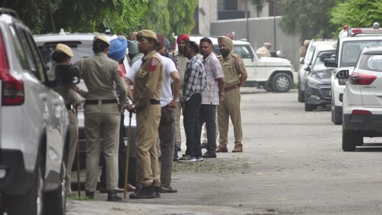 Punjab police said on Thursday that according to the preliminary investigation, the man, identified as Baljit Singh, is a resident of Chakk Dhariwal village in Pathankot (HT File Photo)