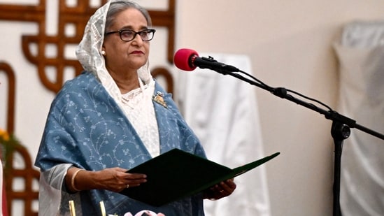 Hasina has been living in India since August 2024, after her Awami League government was toppled following a student-led uprising. (AFP/File)