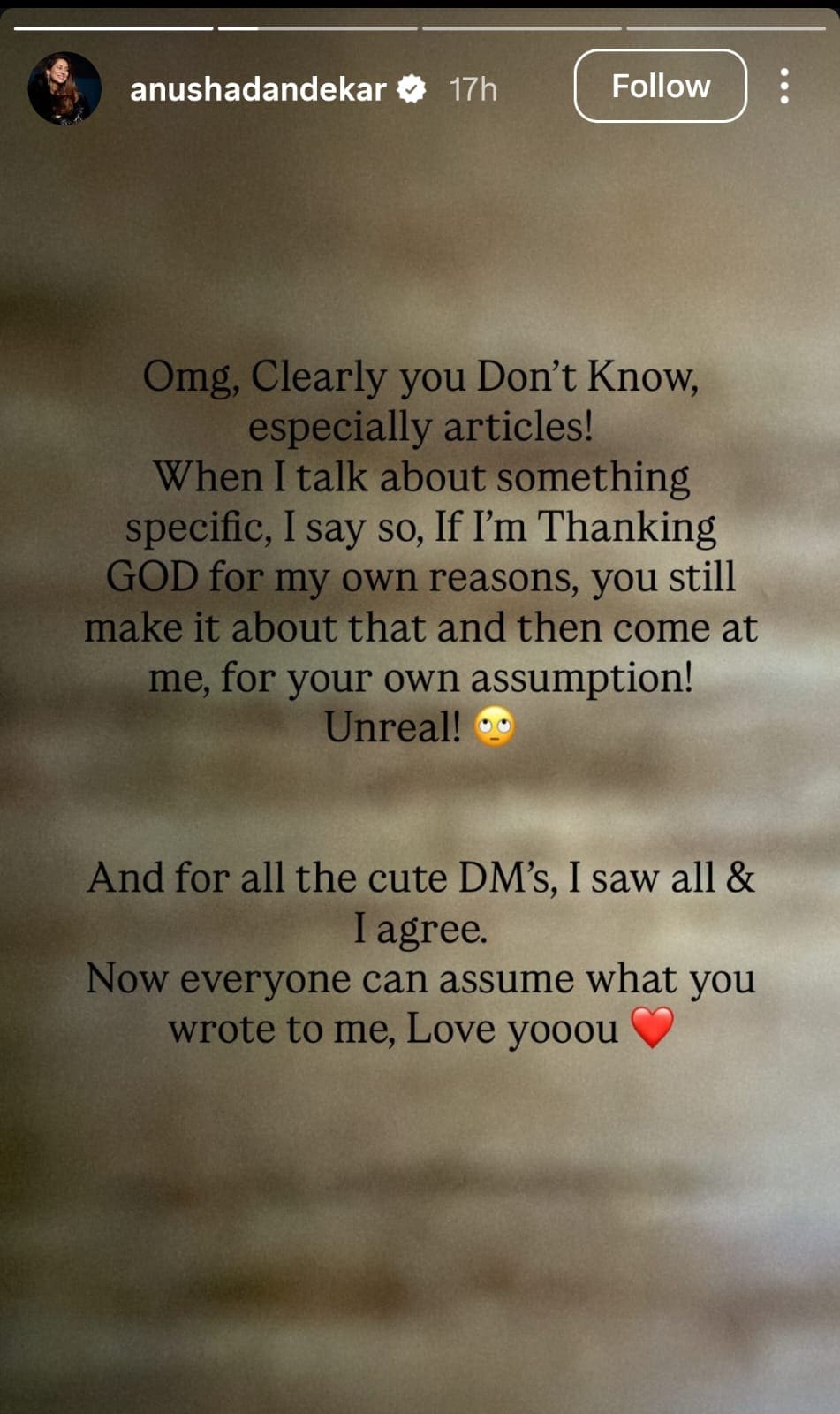 Anusha Dandekar talks about her post being linked to Tejasswi Prakash and Karan Kundrra's proposal. Anusha Dandekar talks about her post being linked to Tejasswi Prakash and Karan Kundrra's proposal.