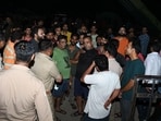 A late-night protest over power cuts in Indira Nagar Sector 25. (Sourced)
